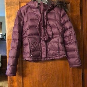 Calvin Klein lightweight down jkt, purple, size M